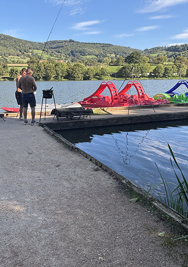 Toboggans au lac de Saint-Point Lamartine